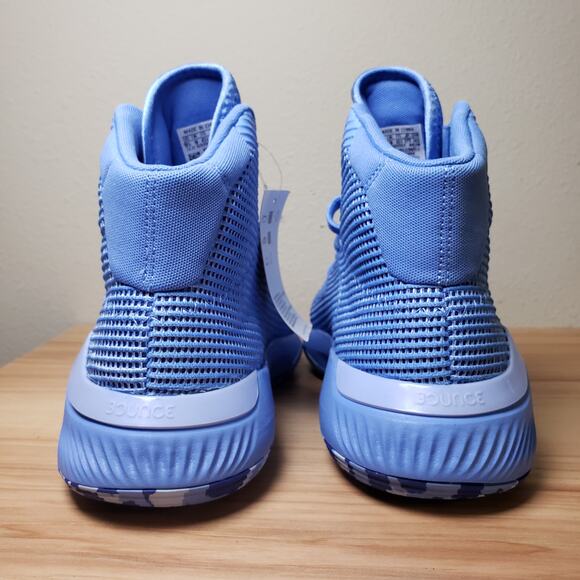 Adidas Men's Size 9.5 Pro Bounce Basketball Athletic Sneakers Light Blue New - Picture 2 of 9
